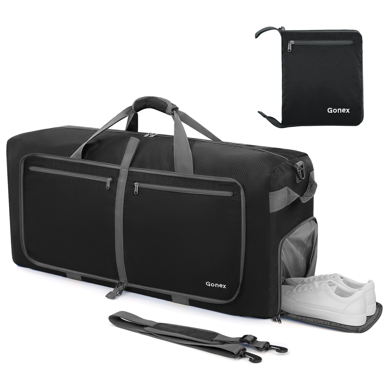 Gonex 40L Packable Duffle Bag with Shoe Compartment photo 1