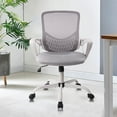 thumbnail image 6 of (2 pack) edx Desk Chair with Ergonomic Lumbar Support for Home, Office, Bedroom, 250lbs, Grey, 6 of 8