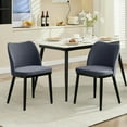 thumbnail image 2 of Modern Upholstered Dining Chairs Set of 2,Comfy Fabric Dining Room Chairs with Padded Seat and Wood Legs for Home,Office,Restaurant, 2 of 7