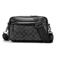 thumbnail image 1 of Bandolera de Cuero Luxur para Hombre Color Negro, 1 of 5