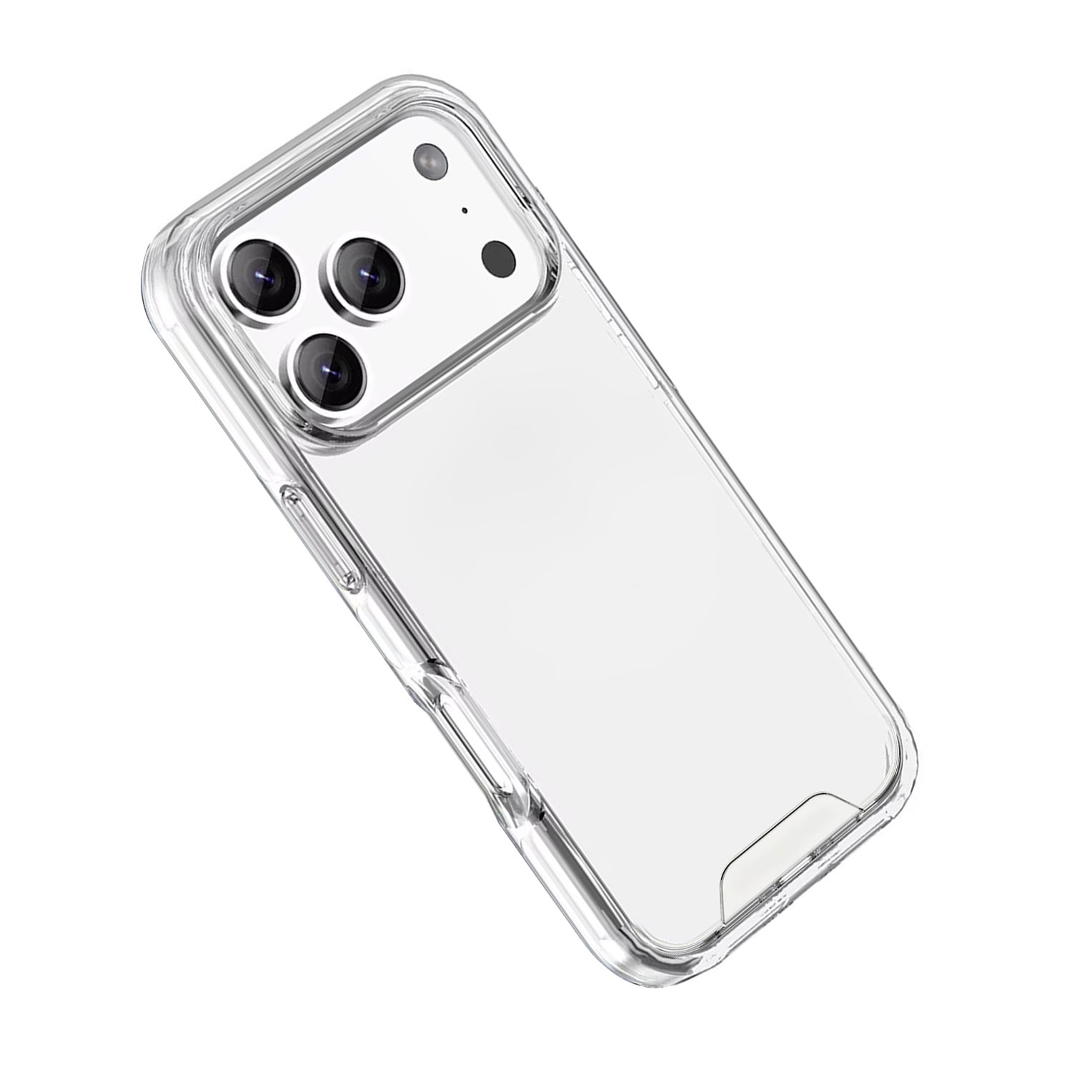Hard Clear Case with Metal Button - CLEAR for iPhone 17 Pro Max