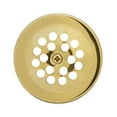 thumbnail image 5 of Westbrass D92-01 3-1/8" Trip Lever Bathtub Drain Kit with Beehive Grid, Polished Brass, 5 of 8