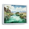 thumbnail image 2 of Designart "Minimalist Glacier In Alaska" Glacier Floater Framed Wall Decor, 2 of 5