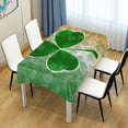 thumbnail image 6 of Coolnut Rectangle Table Cloth St.Patrick's Day Clover Tablecloth Waterproof Anti-Shrink Soft and Wrinkle Resistant Decorative Fabric Table Cover for Outdoor Picnic/Kitchen Dining 54x72In, 6 of 7