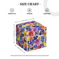 thumbnail image 3 of Picia The Garden Tricolor Pansy Flower Pattern Tissue Box Cover,PVC Leather Square Holder,Tissue Box Holder with Magnetic Bottom,Facial Paper Organizer Dispenser-5.2"X5.2"X5.2", 3 of 8