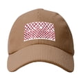 thumbnail image 4 of Baseball Cap Bent Eaves Design 6 Piece Cap Body Breathable Not Hot Plastic Cap Drag For Daily Travel Vacation Crimson Moroccan Trellis Hand-Drawn Sketch_2 Khaki, 4 of 8