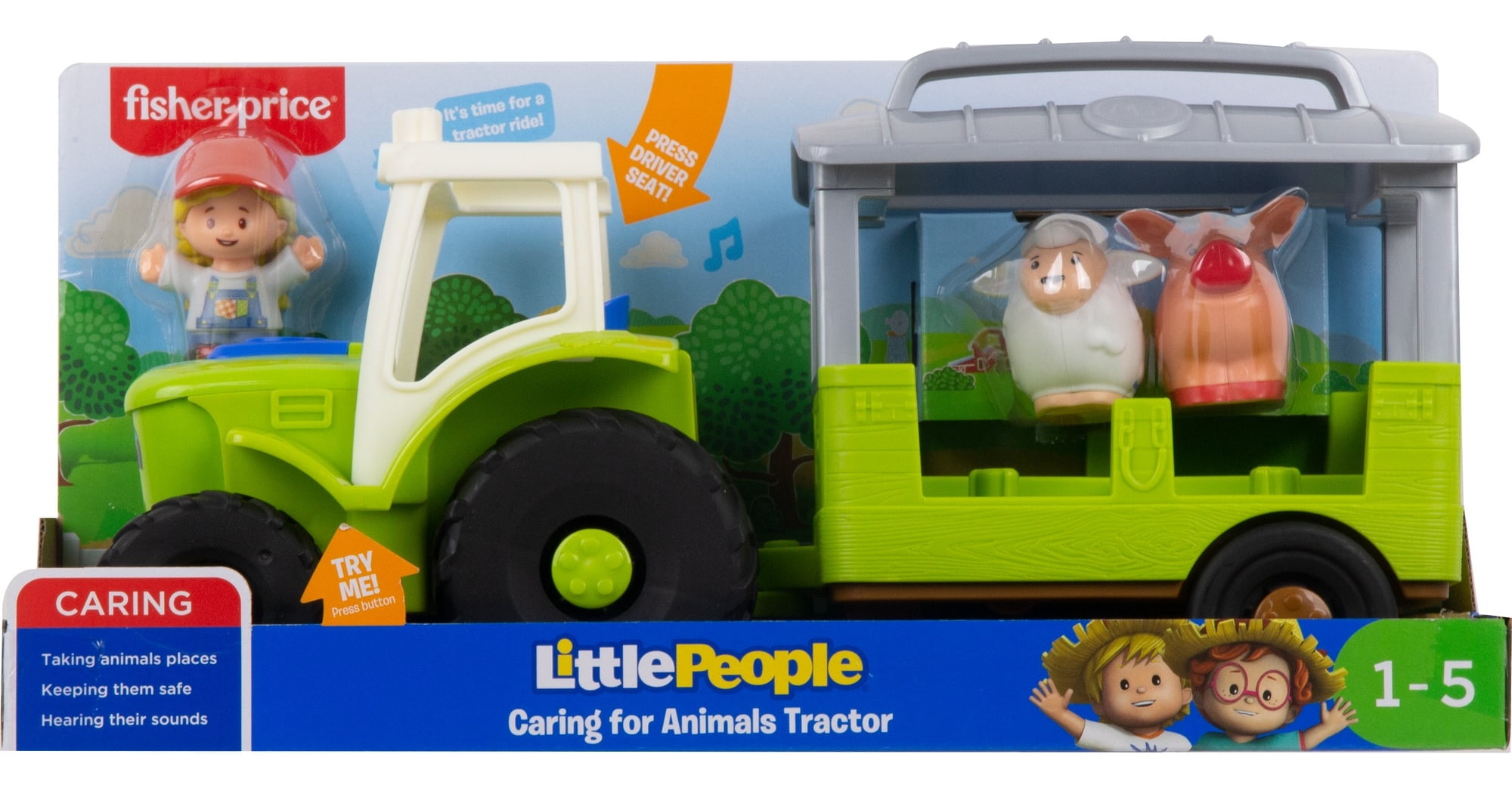 little people caring for animals tractor