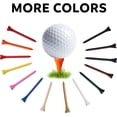 thumbnail image 3 of Tees de golf, 2 3/4 pulgadas, 70 unidades, Tee de golf de madera profesional de lujo, Tee de golf de madera dura natural, 3 of 6