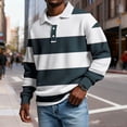 thumbnail image 3 of Mens Manga Larga Vintage de Moda Impresión Casual Color Sólido Botón Turndown Collar Camisa para el Verano Al Aire Libre, 3 of 5