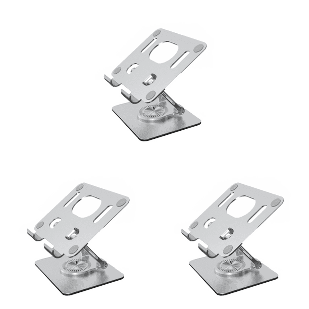 Para Tableta 4 7 A 12 Pulgadas Soporte Plegable Giratorio 360 (plateado)