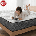thumbnail image 3 of Ultraflex Desire 11" King Medium Firm Pocket Coil Hybrid Mattress with Quilted Top, Pressure Support and CertiPUR-US Foam Encasement, Made in Canada, 3 of 8
