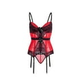 thumbnail image 5 of Penkiiy Sex Bodysuits Corset for Women Ladies Court Corset Sexy Tummy One-piece Corset Sexy Lingerie Plus Size Red Bodysuits Corset, 5 of 9