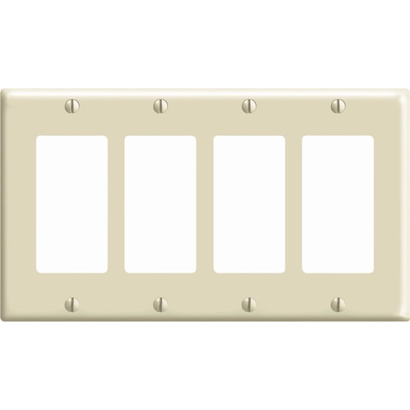 Leviton 80412 GFCI Receptacle — Decora® Rocker-Style Design in Ivory — UL Listed for US Residential Electrical Code Compliance, Drop-in NEC-Standard Wiring