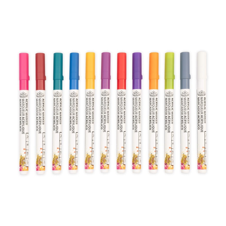 Royal & Langnickel Acrylic Jewel Markers, 12 Colors photo 2