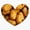 1pcs, variant on Cute Shredded Potato Tater Tot Heart Shape Fast Food Diner Side Snack Decal For Lunchbox Sticker