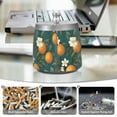thumbnail image 6 of Yayeee Ashtray with Lid for Cigarette Smokeless Stainless Steel Home Ash Holder, Retro Floral Orange, 6 of 7