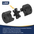 thumbnail image 4 of 1/2 " to 7/16" L095 Flexible 3-Piece L-Jaw Coupling Coupler Set & Buna-N NBR Rubber Spider for Log Splitter Hybrid Equipment, 4 of 5