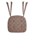 thumbnail image 4 of VHC Brands Chair Pad 16.5x18, Cotton Dining Room, Kitchen Chair Pads, Seat Cushion with Ties, Tucked, Custom House Collection, Rectangle 16.5x18, Natural, 4 of 5