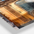 thumbnail image 3 of Designart 'Engraved Pattern' Modern wall clock, 3 of 3