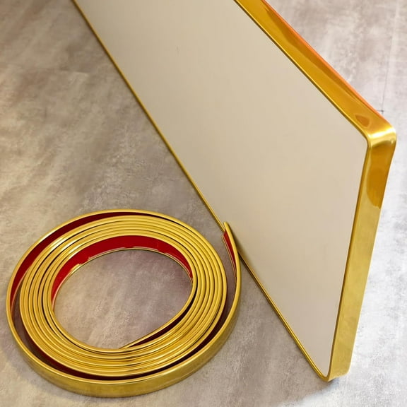 CAILDANL Flexible U-Shape Edge Banding,15.7ft TPE Self Adhesive Veneer Edging Trim,Furniture Edge Corner Protector,for Countertop Table Plywood Cabinets Chairs Shelves Restoration(18mm,Wood Grain C)
