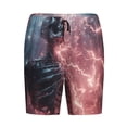 thumbnail image 6 of Daiia Electric Skeleton Surrealism Mens Woven Stretch Pajama Short,Short Pajama Pants-X-Large, 6 of 7
