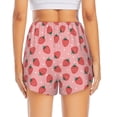 thumbnail image 4 of Goofa Strawberries Printed Women 2 in 1 Running Shorts,Quick Dry Athletic Workout Shorts,High Waisted Athletic Shorts with Liner Pockets-Small, 4 of 9