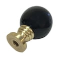 thumbnail image 2 of Royal Designs, Inc. Ceramic Sphere Lamp Finial for Lamp Shade, F-5055BLK-1, Black, Single, 2 of 5