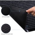 thumbnail image 4 of shiyou-Front Door Mats Welcome Mats, 2 Pack Waterproof Anti-Slip Durable Rubber Doormat Low-Profile Design Floor Front Doormat Rugs for Entryway, Patio, Garage, High Traffic Areas, 20”x31.5”(Gray), 4 of 4