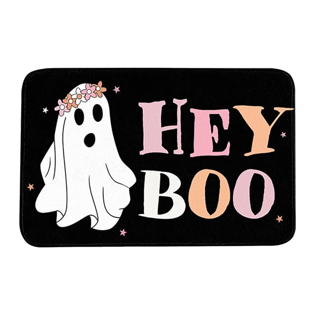 HBFAGFB Halloween Cute Slip and Washable Door Mat Rubber Back Carpet Compatible with Both Indoor Outdoor Patterns
