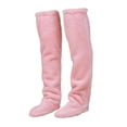 thumbnail image 3 of Calcetines hasta la , calcetines para dormir en casa de invierno, calcetines para botas, calentadores de piernas acogedores para niñas Rosa S Yinane Calcetines largos y peludos, 3 of 8