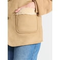 thumbnail image 4 of Time and Tru Women’s Faux Shearling Longline Vest, Lightweight, Sizes XS-XXXL, 4 of 5