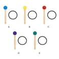 thumbnail image 4 of Greeniant Cuenco de cristal de , palo para golpear, accesorios musicales de percusión, cuencos de música, mazo, baqueta profesional para Type3 NO3, 4 of 6