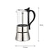 thumbnail image 4 of Cafetera italiana Filtro de acero inoxidable Cafetera doméstica Percolador Cafetera Percolador de café Estufa superior para viajes de pesca, 4 of 9