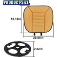 thumbnail image 2 of Car Seat Cushion Pad, 20''×18'' Comfort Car Seat Protector with 1.2" Thick Memory Foam, Driver Seat Cushion Auto Seat Cover with Non-Slip Bottom for Car, Home and Office Chairs (Orange), 2 of 11