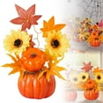 thumbnail image 5 of BNNG Fall Decorations for Home Table Centerpiece with Pumpkin Vases - Thanksgiving Kitchen Dining Indoor Décor Set for Autumn Harvest Seasonal Display, 5 of 8