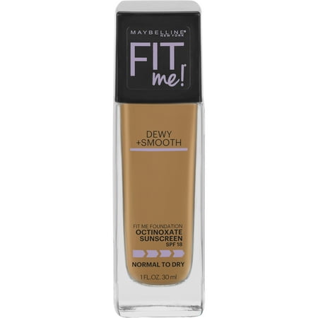 Maybelline Fit Me Dewy + Smooth Foundation SPF 18, Warm (Best Rated Powder Foundation)