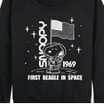 thumbnail image 3 of Peanuts - Space Snoopy -Women's Lightweight French Terry Long Sleeve Shirt, 3 of 6