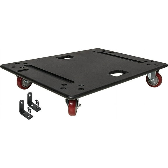Sound Town Rugged Plywood Caster Board for Smooth and Secure Transport of ZETHUS-118S/118SPW Subwoofer and Funiture, with 4-inch Wheels and Brakes (ZSCB-118S)