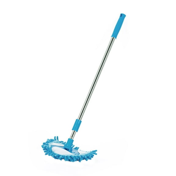 EXHUMKY Portable Triangular Mop with Plastic Handle for Home Cleaning, Lightweight and Easy to Use, 1 Piece