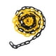 thumbnail image 5 of Cadena de barrera de tráfico Colamx Conector para áreas cerradas de carretera Amarillo Negro, 5 of 8