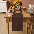 thumbnail image 2 of Brown Pure Color Table Runner 108 Inches, Aesthetics Contemporary Luxury Bed Runner Dresser Scarves Tabletop for Indoor Outdoor Parties/Ceremony/Banquet, 13"x 108", 2 of 8
