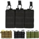 thumbnail image 2 of Tactical MOLLE triple magazine pouch made of nylon with open , 5.56 .223 rifle magazine holder, open MOLLE double/triple stacker, 2 of 5