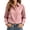 Pink, variant on YTCAMLO Wrinkle Free Dress Shirts for Women, Classic Button Down HiddenButton Down Office Tops, Collared Comfy Cotton Tunic Blouses