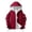 Red, variant on Mens Jacket Men's Stitching Drawstring Hooded Slim Fashion Jacket Coat Outwear Jacket Coats , Black , 3XL