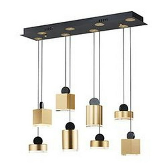 -51W 1 Led Pendant-33 Inches Wide By 7.5 Inches High Et2 Lighting E20867-75Bkgld