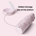 thumbnail image 4 of BOTTLE BOTTLE 32oz Insulated Water Bottle Stainless Steel Sport Water Bottle with Straw Dual-use Lid Women's Gift Design for Gym with Pill Box (Pink Bow), 4 of 7