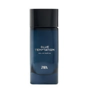 Zara Blue Temptation Men's Perfume EDP Eau De Parfum 120ML (4.6 fl. oz) Bold & Enigmatic Scent with Black Pepper, Lemon & Orange Blossom Warm Tonka Bean & Patchouli Base Fragrance