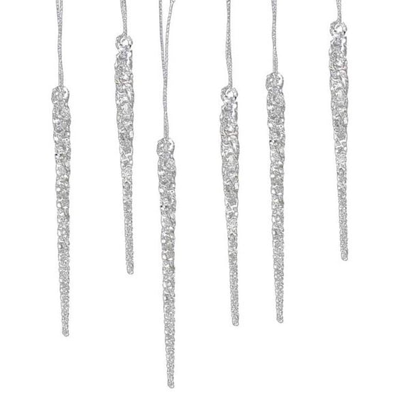 Kurt Adler Twisted Icicle Ornament 12Pc