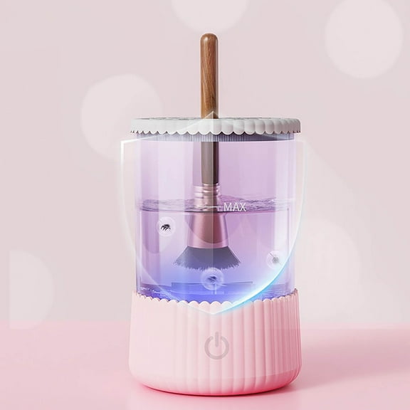 Electric Makeup Brush Cleaner Machine Automatic Make Up Brush Washer Tool Usb Rechargeable for Bathroom Home Use
