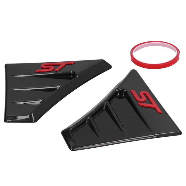 Par de embellecedores de cubierta de ventilación lateral de guardabarros para accesorio de modificación estilo ST RS para Ford Focus MK 2Red